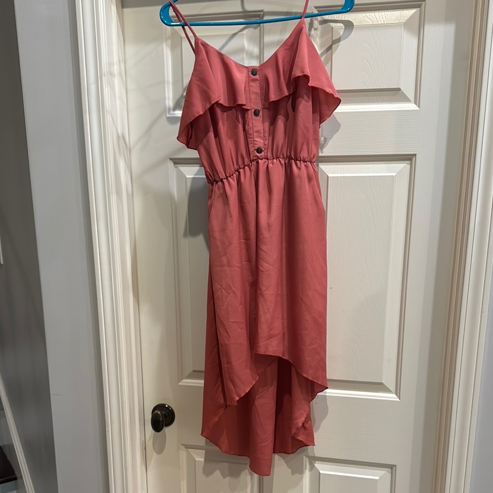 Wish Coral High Low Dress
